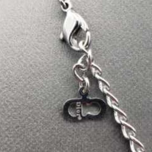 Christian Dior Trotter #2 Pink Silver Enamel Necklace - Picture 3 of 4